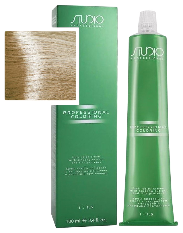 Крем-краска для волос Kapous Studio Professional 9.02 крем 3 в 1 безопасное окрашивание color service potion 3 in 1
