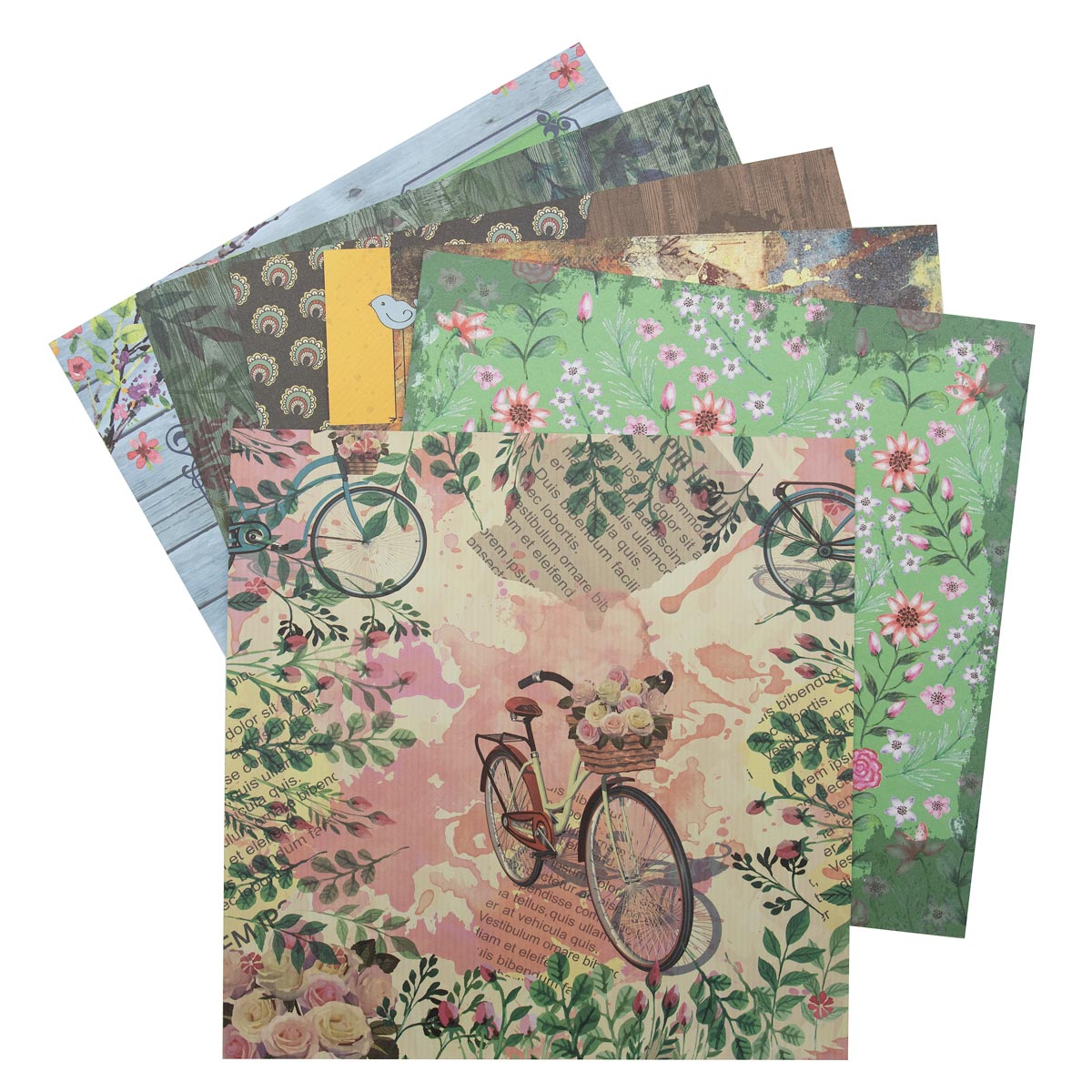 

Цветная бумага для скрапбукинга. АппликА "Природа", 12л. 30x30