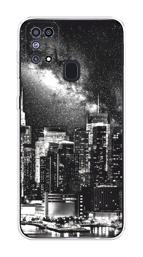 

Чехол на Samsung Galaxy M31 "Ночной Нью-Йорк", Черный;серый;белый, 2100750-1