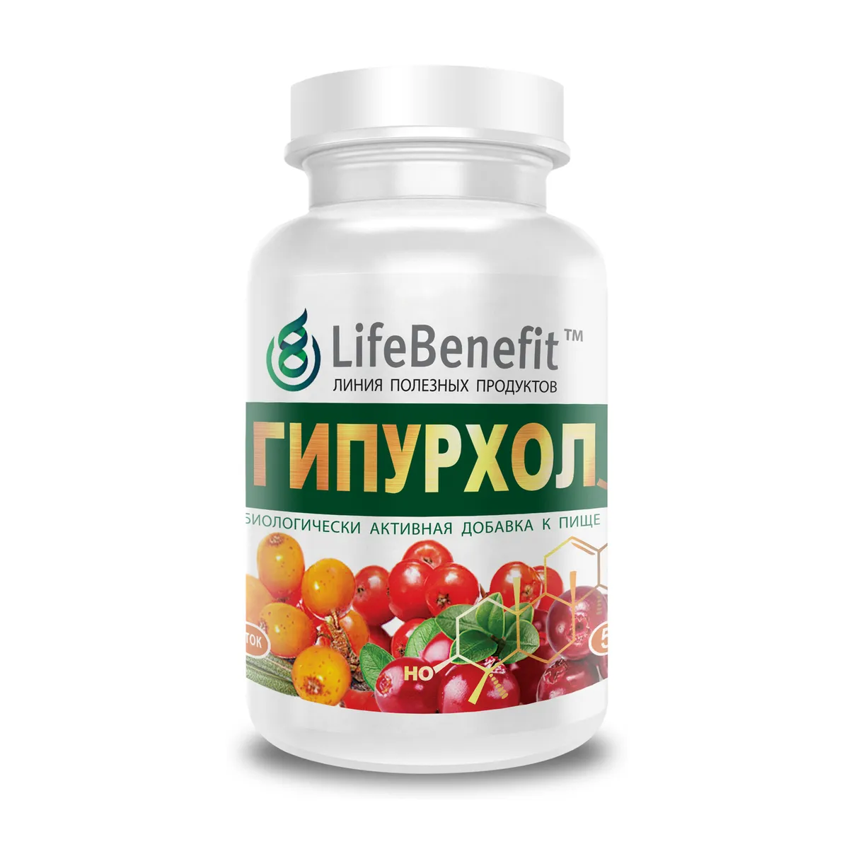 

Урсоловая кислота Гипурхол LifeBenefit, таблетки 60 шт, Гипурхол