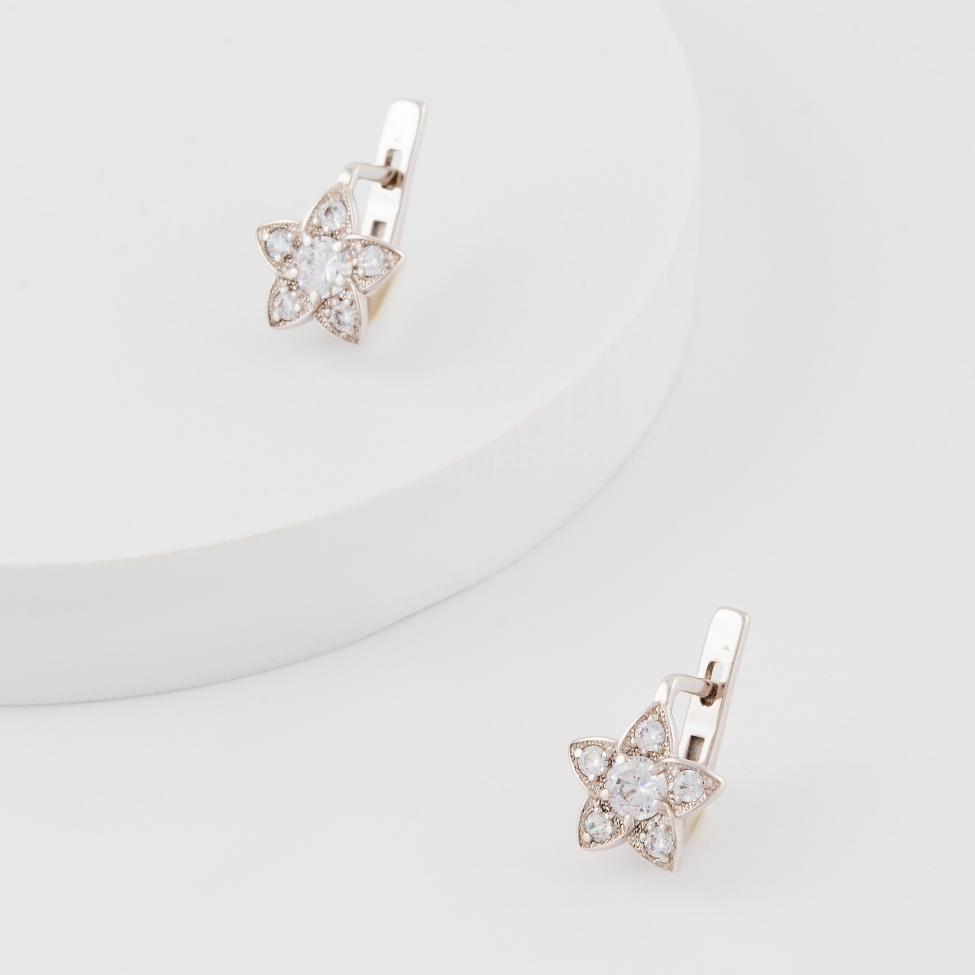 

Серьги из серебра с фианитом НАШЕ ЗОЛОТО 4МС375, 4МС375