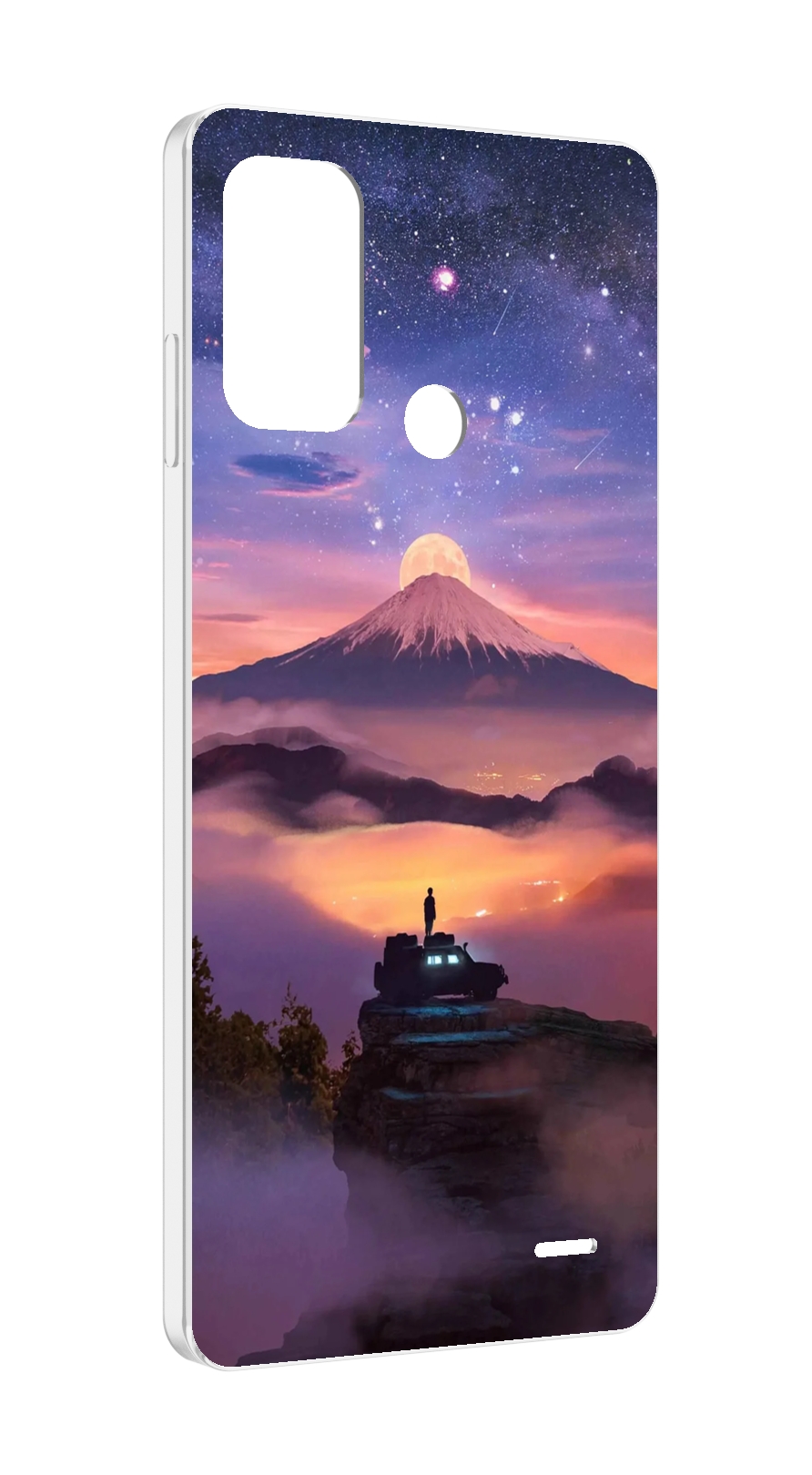 

Чехол MyPads ночь-в-горах для ZTE Blade A52, Прозрачный, Tocco