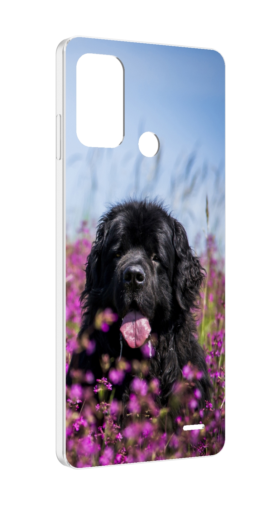 

Чехол MyPads ньюфаундлед для ZTE Blade A52, Прозрачный, Tocco