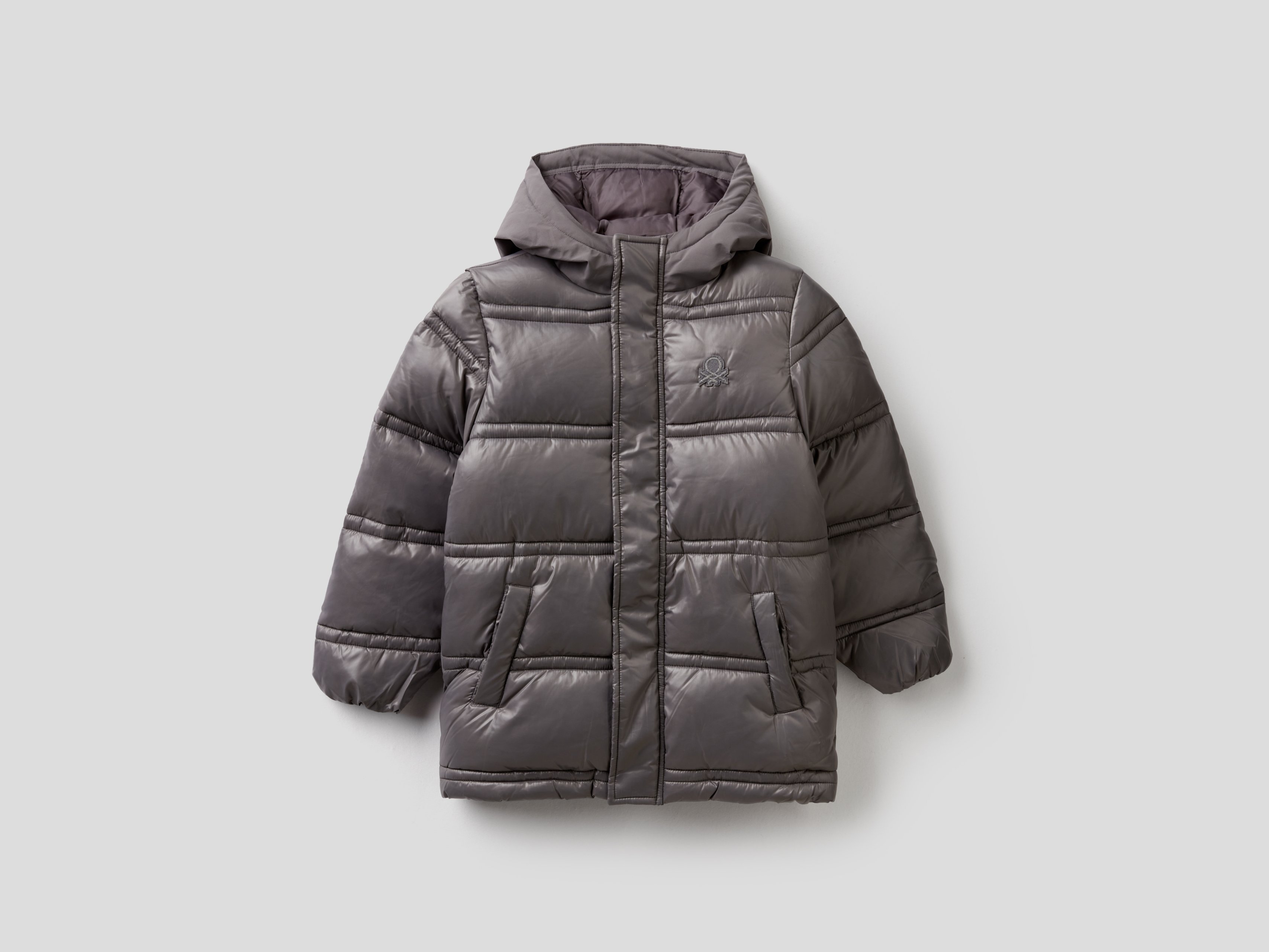 фото Куртка для мальчиков benetton цв. серый р.158 united colors of benetton