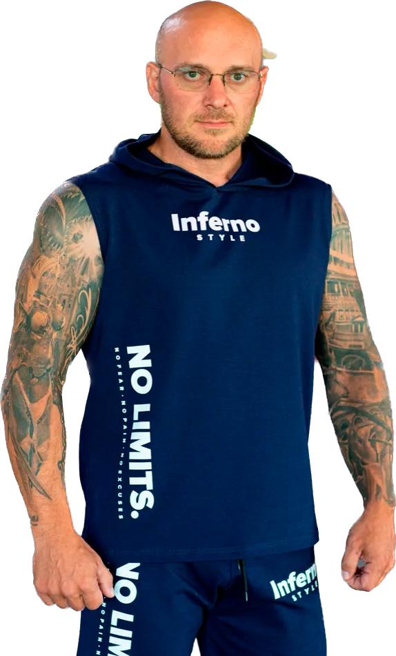 

Майка мужская INFERNO style М-003-001-12 синяя M, Синий, М-003-001-12