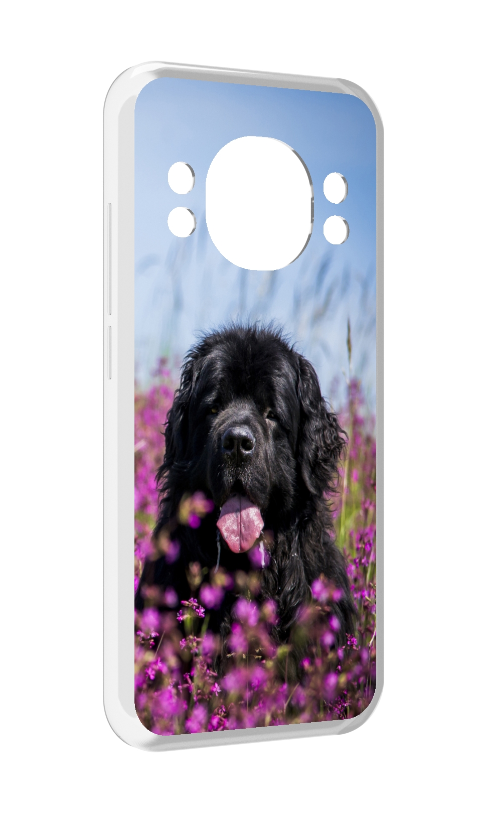 

Чехол MyPads ньюфаундлед для Doogee S98 / S98 Pro, Прозрачный, Tocco