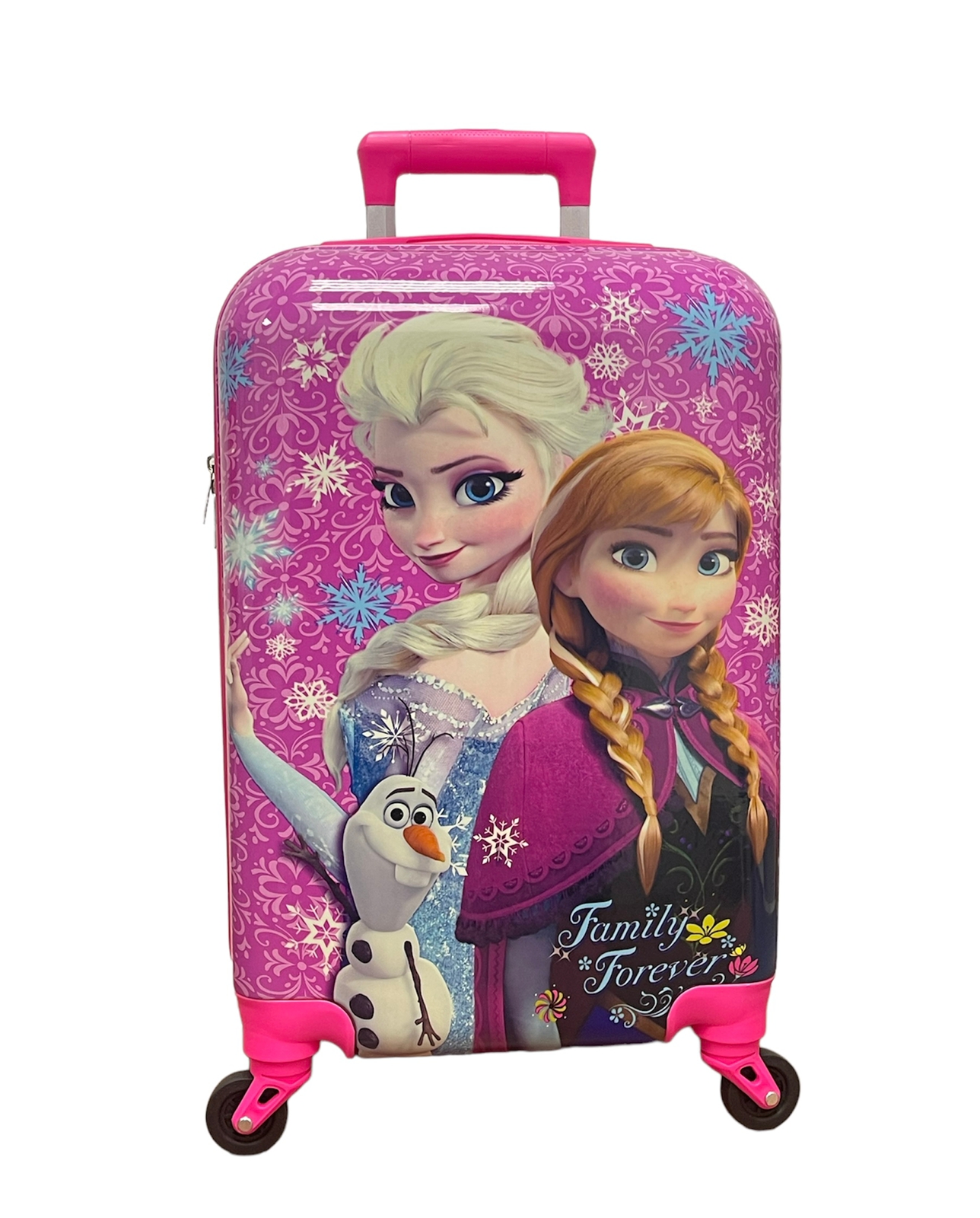 Детский чемодан BAGS-ART на колесах АВС пластиковый IMPREZA, размер M, фиолетовый