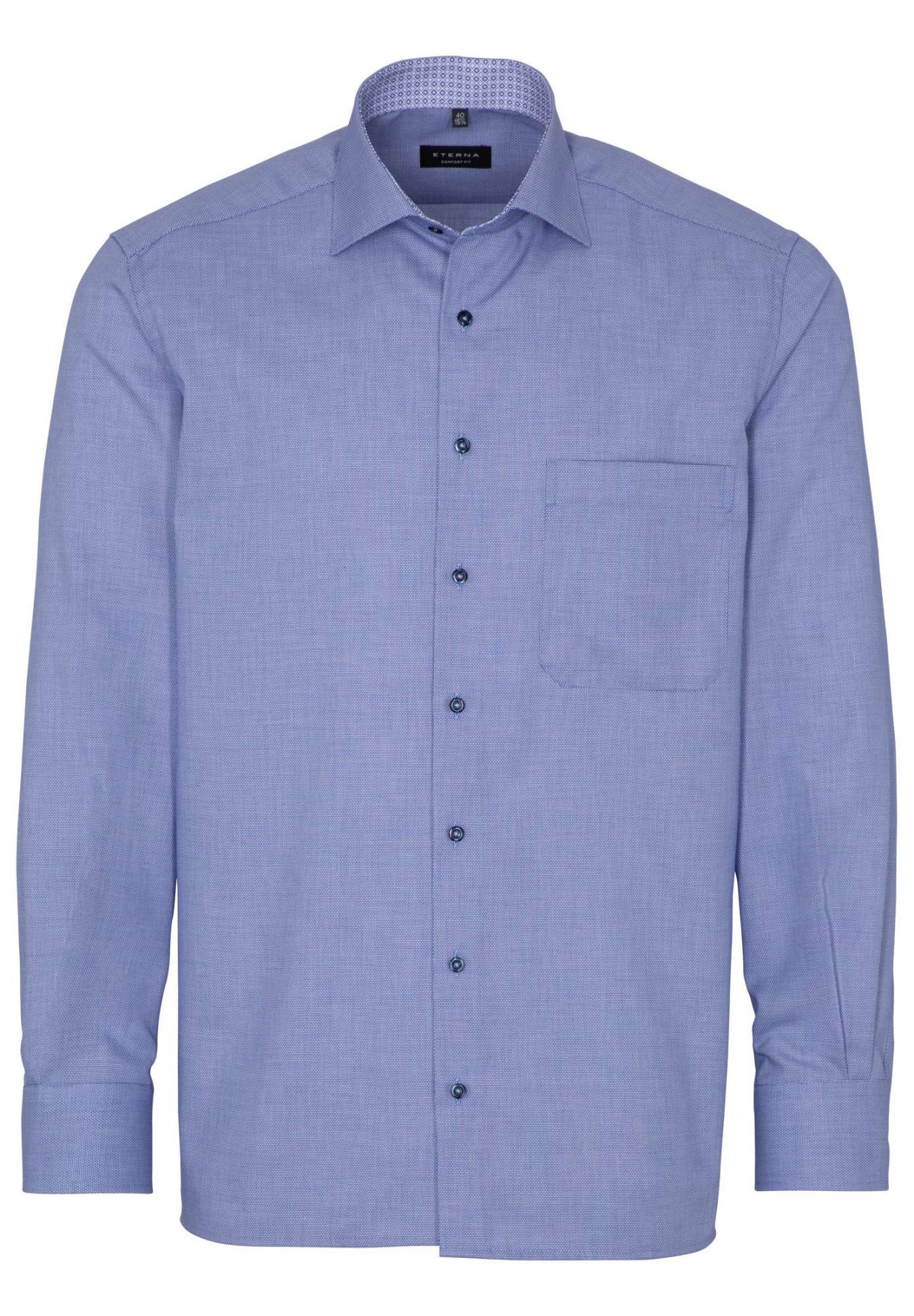 Рубашка мужская ETERNA 3270-15-E15K синяя 41