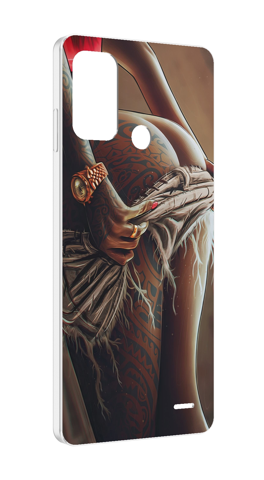 

Чехол MyPads полуголая девушка фотография женский для ZTE Blade A52, Прозрачный, Tocco