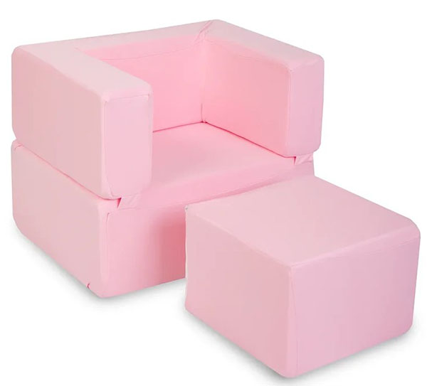 фото Кресло-трансформер земляничный торт, розовое hotenok krh203