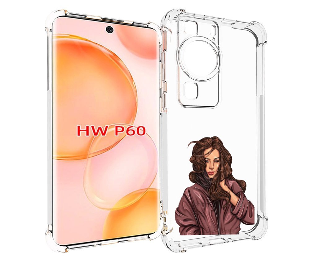 

Чехол MyPads Арт-рисунок-девушки для Huawei P60, Tocco