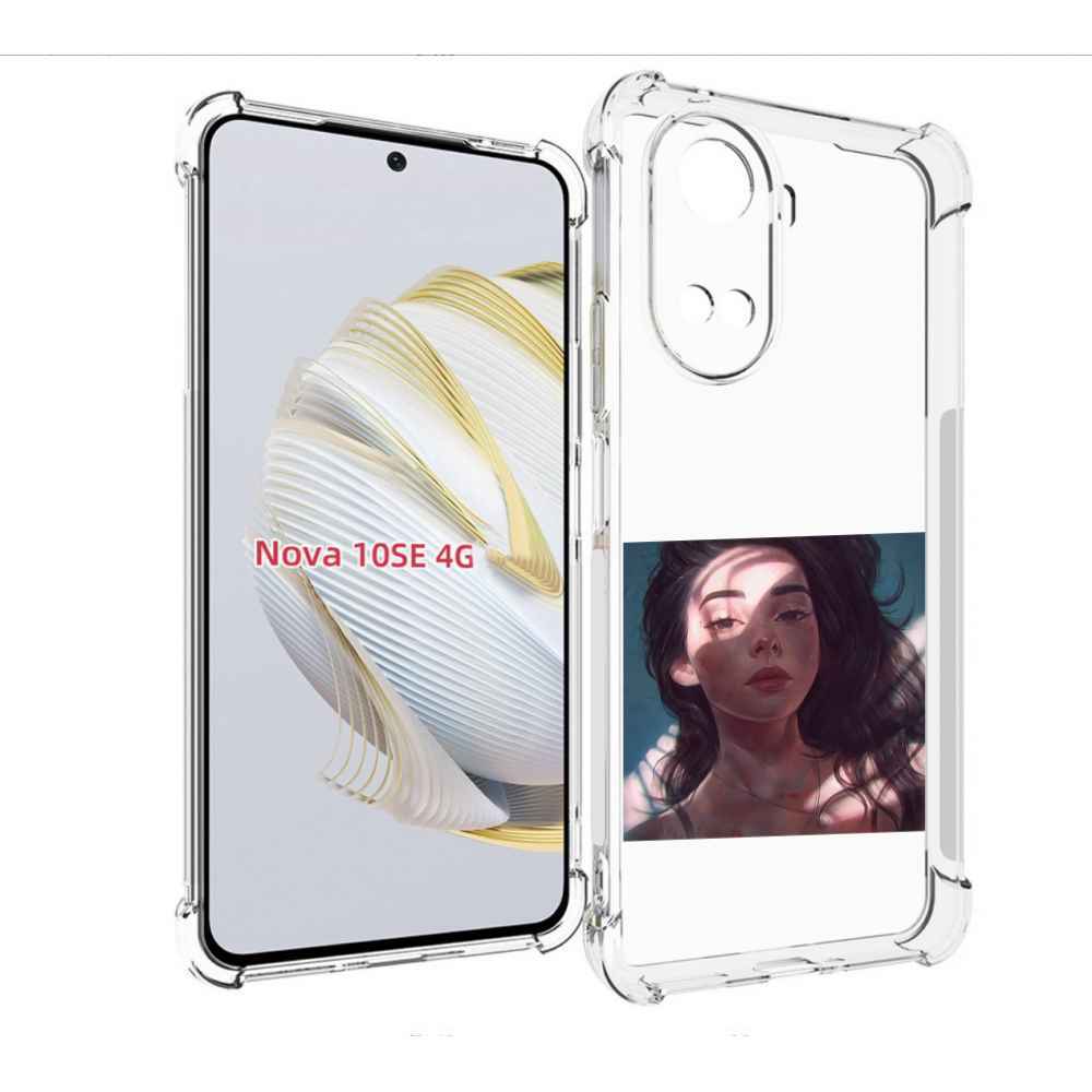 

Чехол MyPads девушка-в-лучах женский для Huawei Nova 10 SE, Прозрачный, Tocco