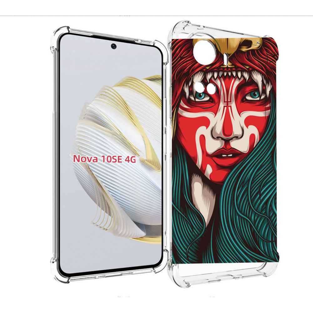 

Чехол MyPads девушка-в-маскировке для Huawei Nova 10 SE, Прозрачный, Tocco