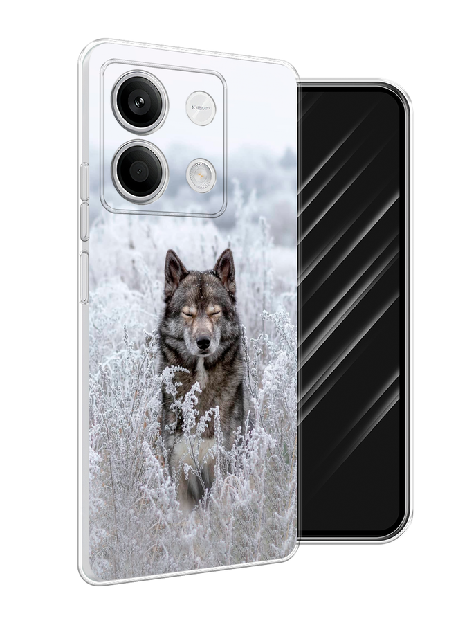 

Чехол Awog на Xiaomi Redmi Note 13 5G "Волк в поле", Белый;черный, 320050-1