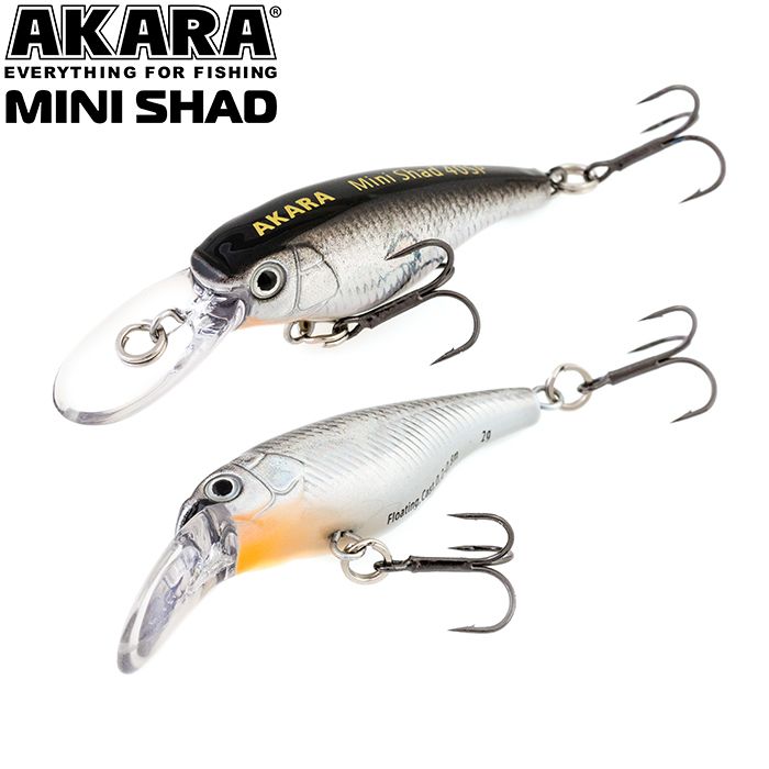 

Воблер Akara Mini Shad 40SP 2,5 гр 1/11 oz 1,6 in A83, Разноцветный, Mini Shad
