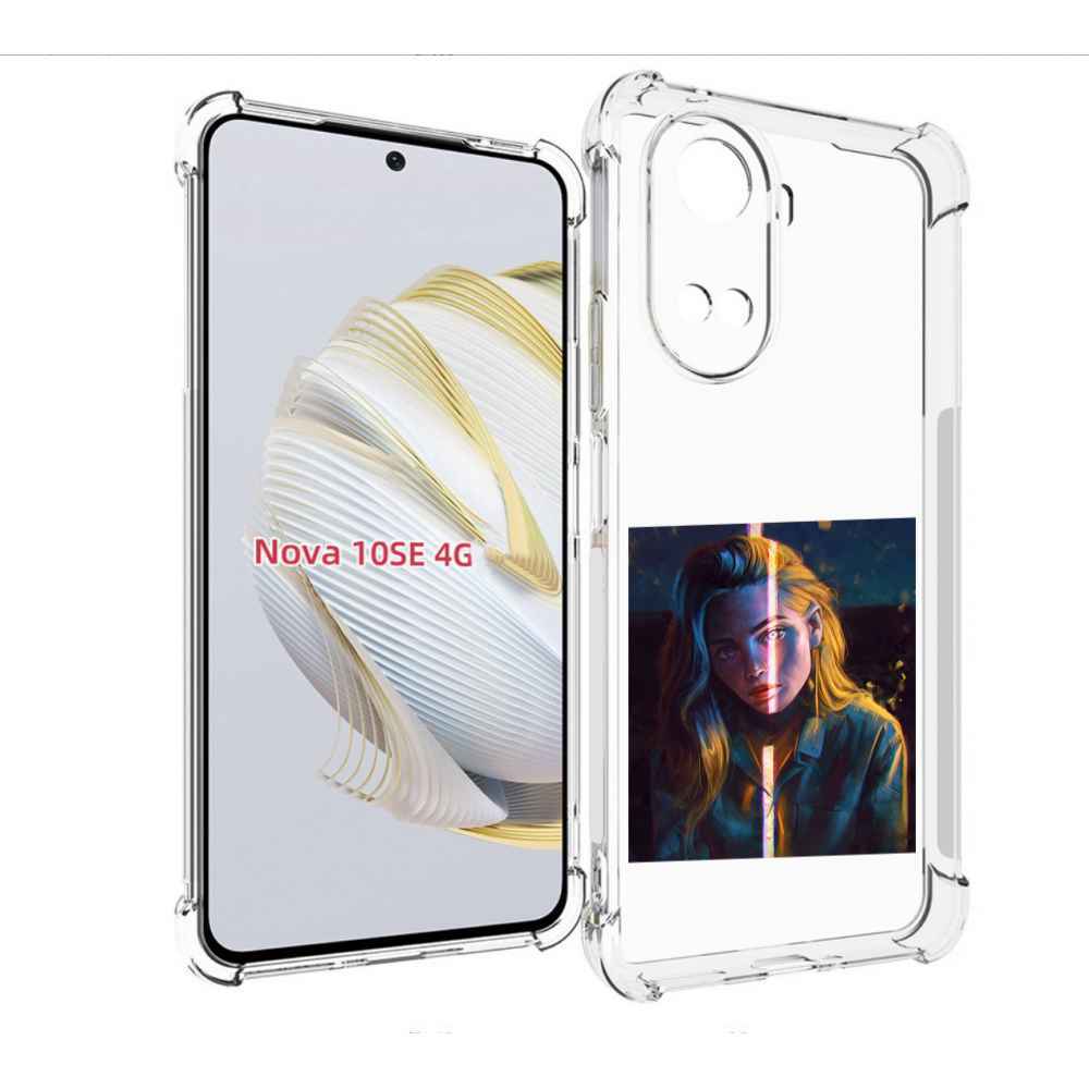 

Чехол MyPads девушка-в-тени для Huawei Nova 10 SE, Прозрачный, Tocco