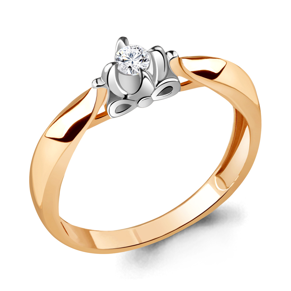 

Кольцо из красного золота с бриллиантом Aquamarine Aquamarine 963770к_585_кз р, 963770к_585_кз