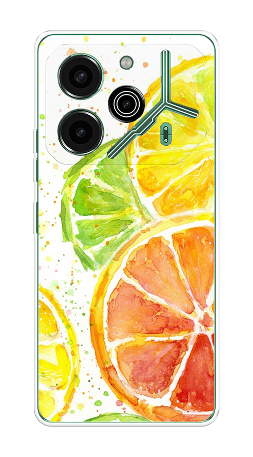 

Чехол на Tecno Pova 6 Pro 5G "Цитрусовые", Белый;желтый;красный;зеленый, 305250-1