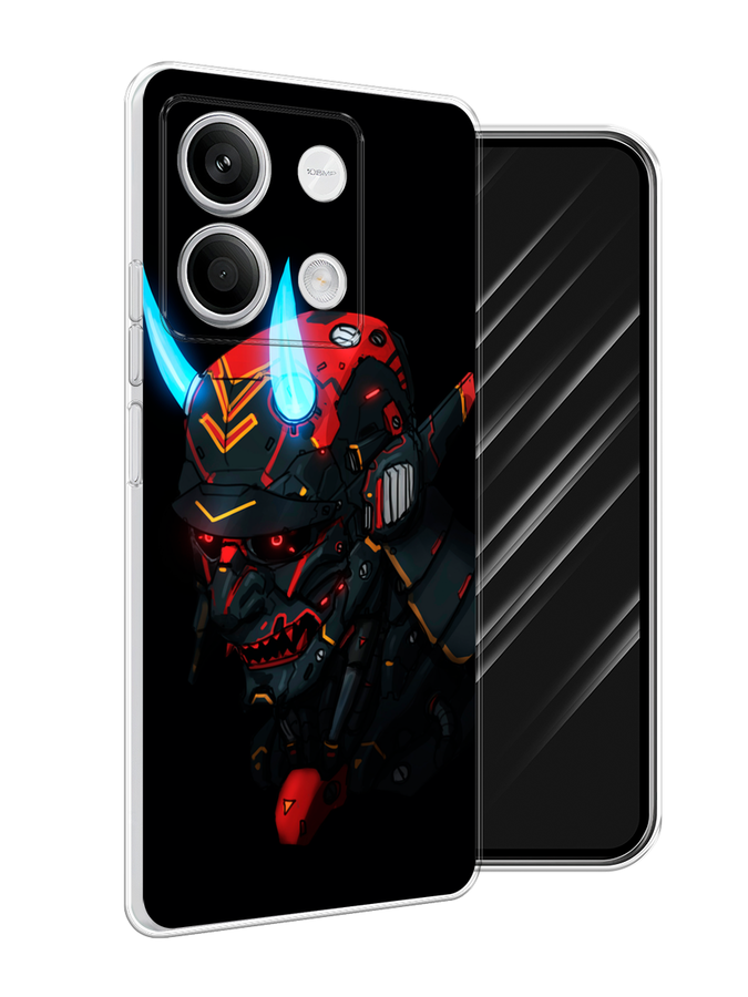 

Чехол Awog на Xiaomi Redmi Note 13 5G "Неоновый самурай", Черный;красный;голубой, 320050-1
