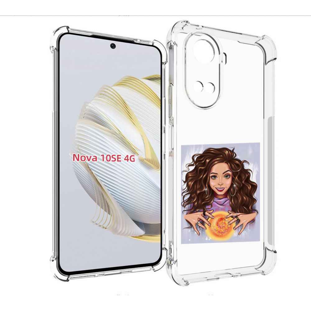 

Чехол MyPads девушка-волшебница для Huawei Nova 10 SE, Прозрачный, Tocco