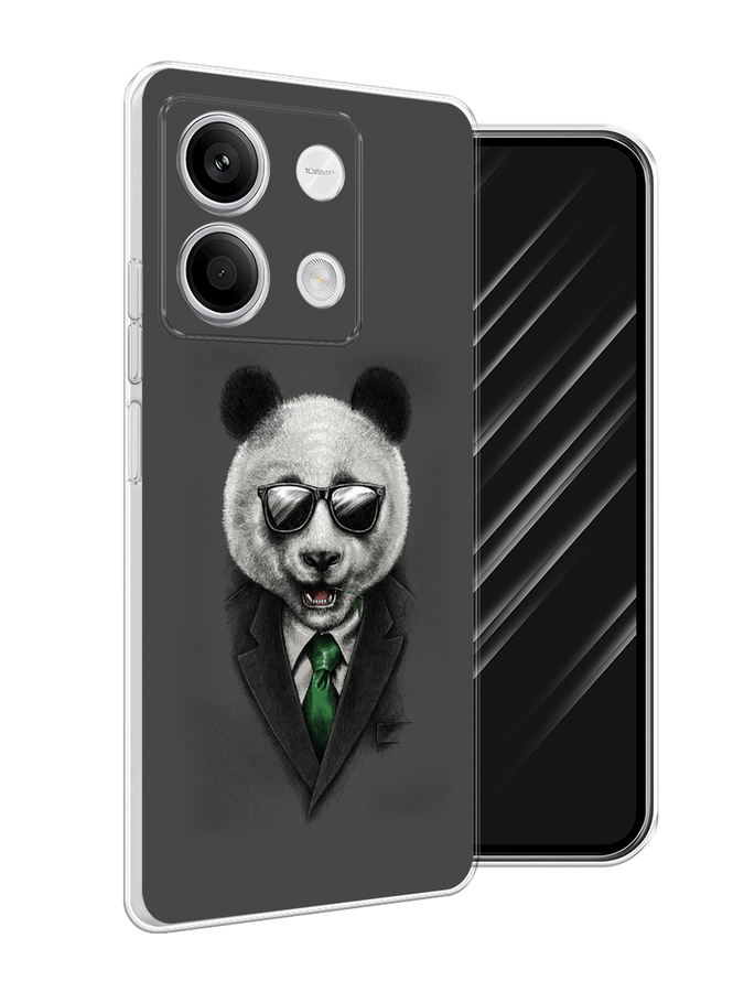 

Чехол Awog на Xiaomi Redmi Note 13 5G "Деловая панда", Серый;зеленый, 320050-1