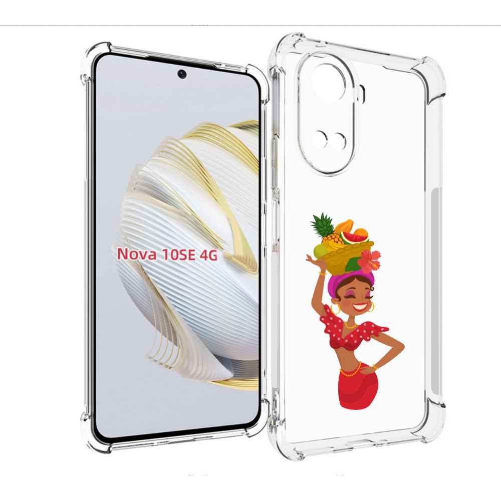 

Чехол MyPads девушка-мулатка для Huawei Nova 10 SE, Прозрачный, Tocco