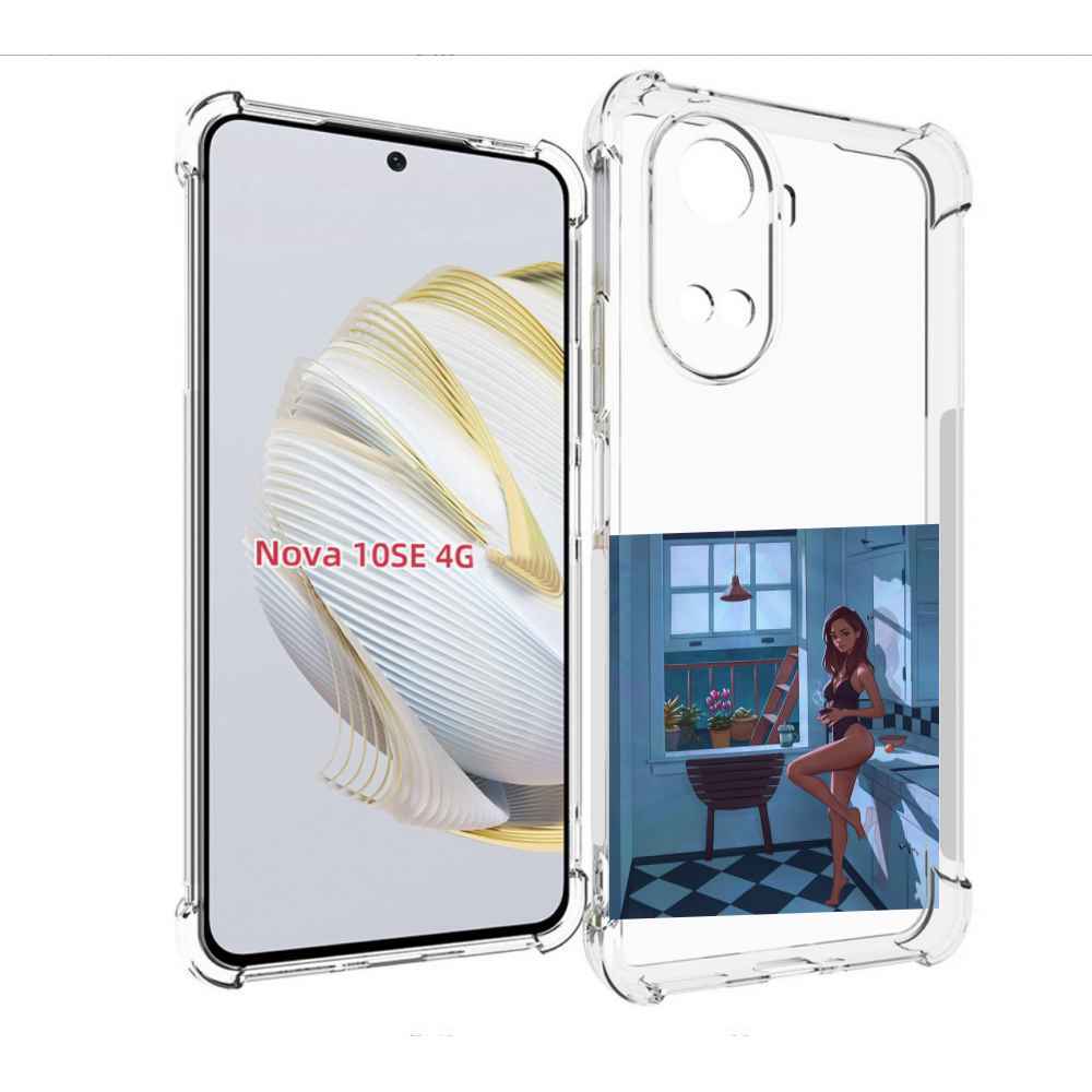 

Чехол MyPads девушка-на-кухне для Huawei Nova 10 SE, Прозрачный, Tocco
