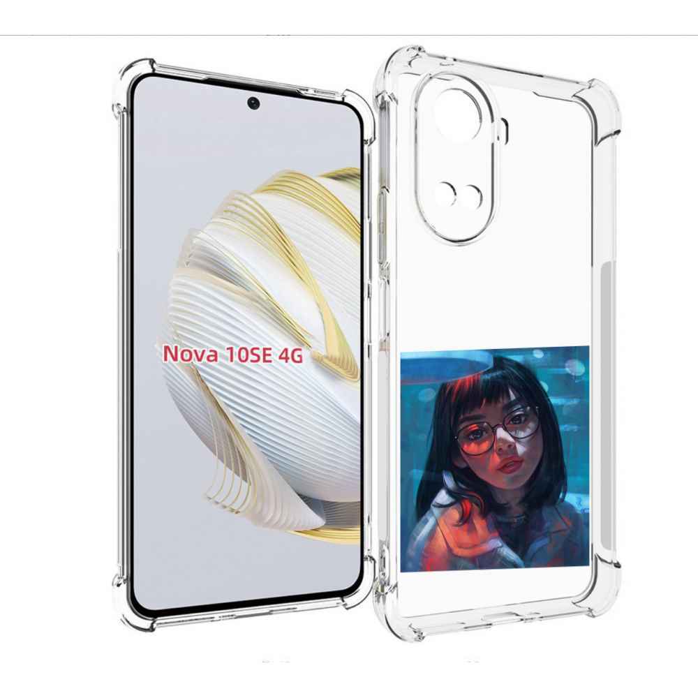 

Чехол MyPads девушка-под-красным-светом для Huawei Nova 10 SE, Прозрачный, Tocco