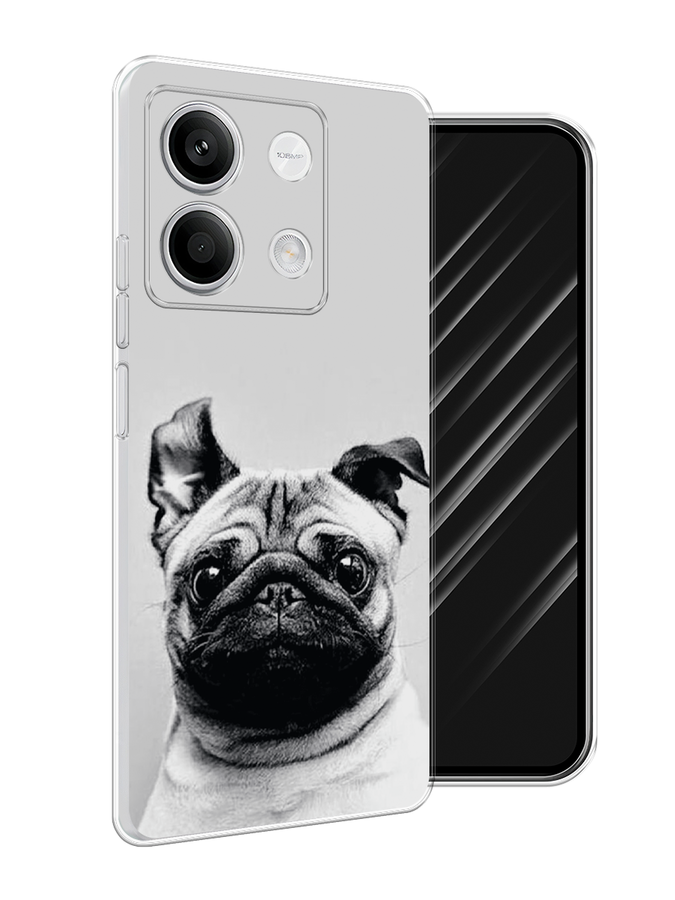 

Чехол Awog на Xiaomi Redmi Note 13 5G "Ушастый мопс", Серый, 320050-1
