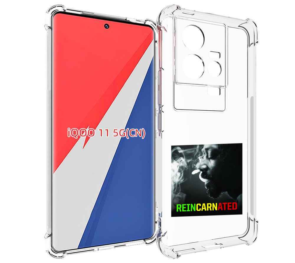

Чехол MyPads Snoop Dogg REINCARNATED для Vivo iQOO 11, Прозрачный, Tocco