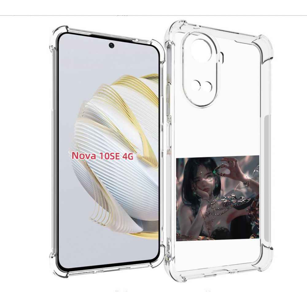 

Чехол MyPads девушка-с-алмазом для Huawei Nova 10 SE, Прозрачный, Tocco