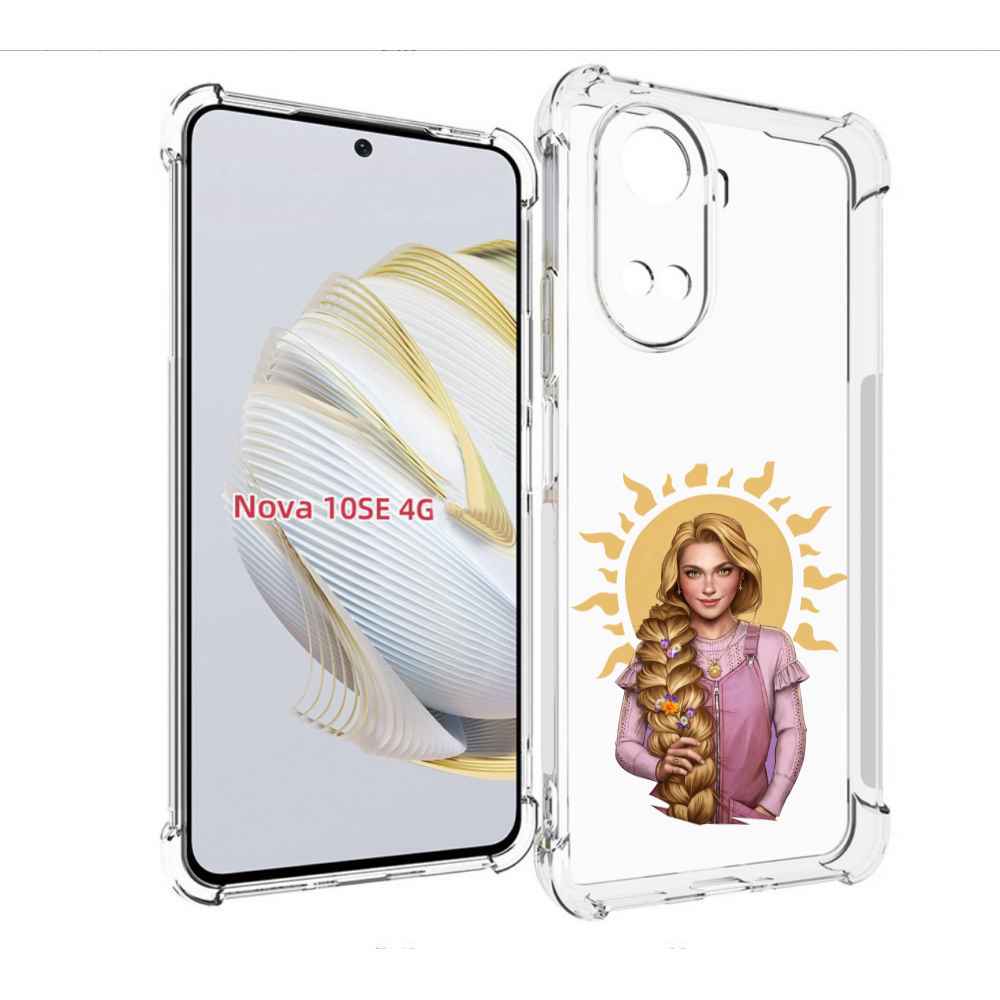 

Чехол MyPads девушка-с-большой-косой для Huawei Nova 10 SE, Прозрачный, Tocco