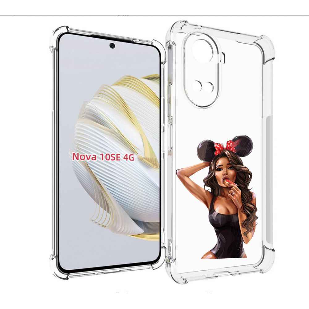 

Чехол MyPads девушка-с-грейпфрутом женский для Huawei Nova 10 SE, Прозрачный, Tocco