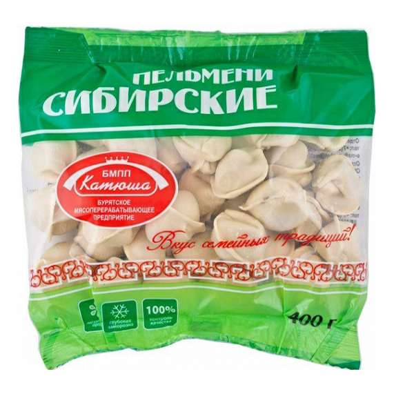 

Пельмени Катюша Сибирские с говядиной и свининой 400 г