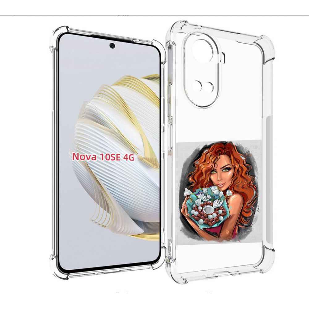 

Чехол MyPads девушка-с-кокосовым-букетом женский для Huawei Nova 10 SE, Прозрачный, Tocco