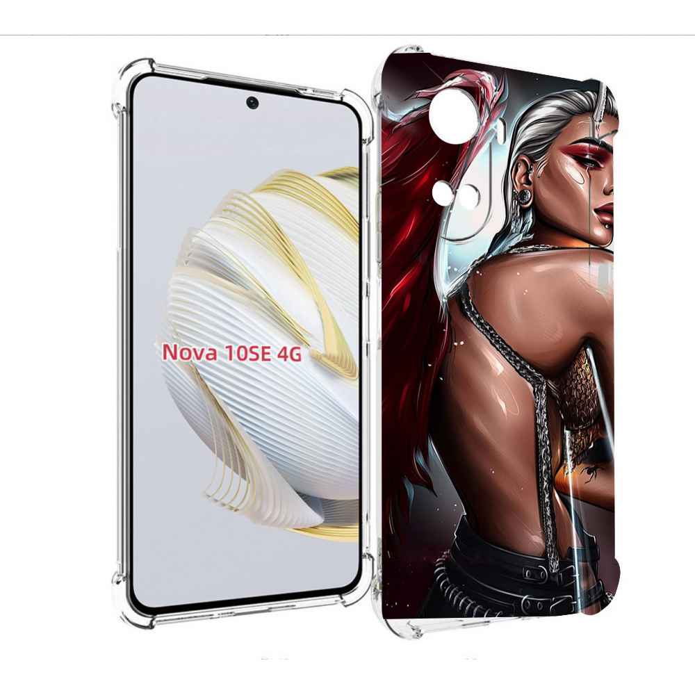 

Чехол MyPads девушка-с-крыльями женский для Huawei Nova 10 SE, Прозрачный, Tocco