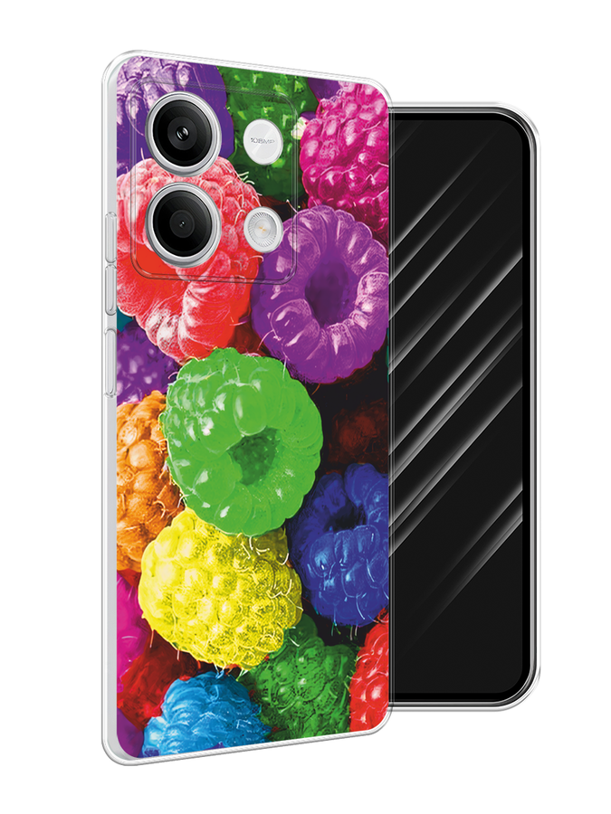 

Чехол Awog на Xiaomi Redmi Note 13 5G "Разноцветная малина", Разноцветный, 320050-1