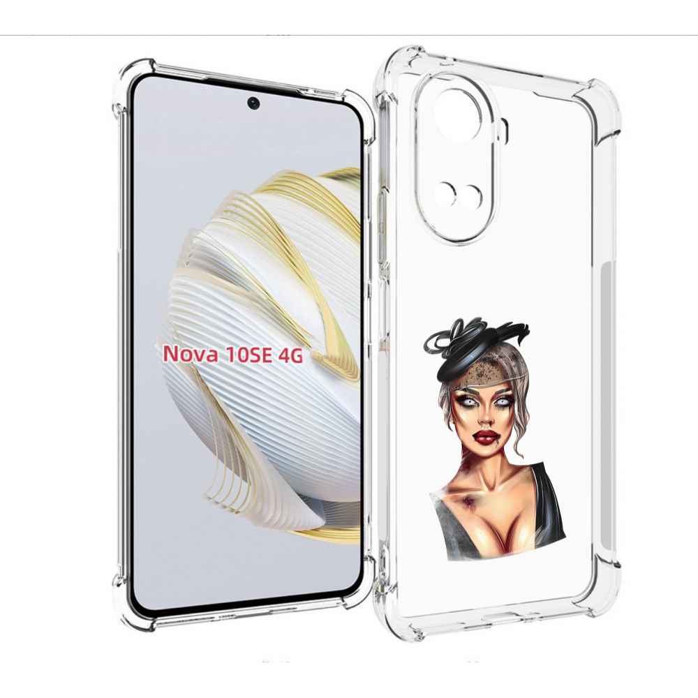 

Чехол MyPads девушка-с-линзами для Huawei Nova 10 SE, Прозрачный, Tocco