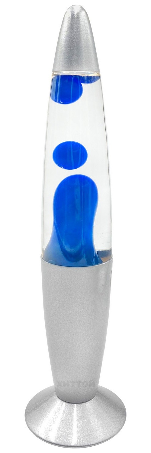 фото Лава-лампа, 35 см, прозрачная/синяя hittoy
