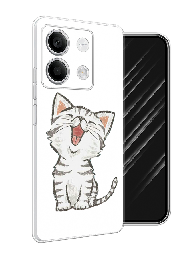 

Чехол Awog на Xiaomi Redmi Note 13 5G "Котенок рисованный", Серый;белый, 320050-1