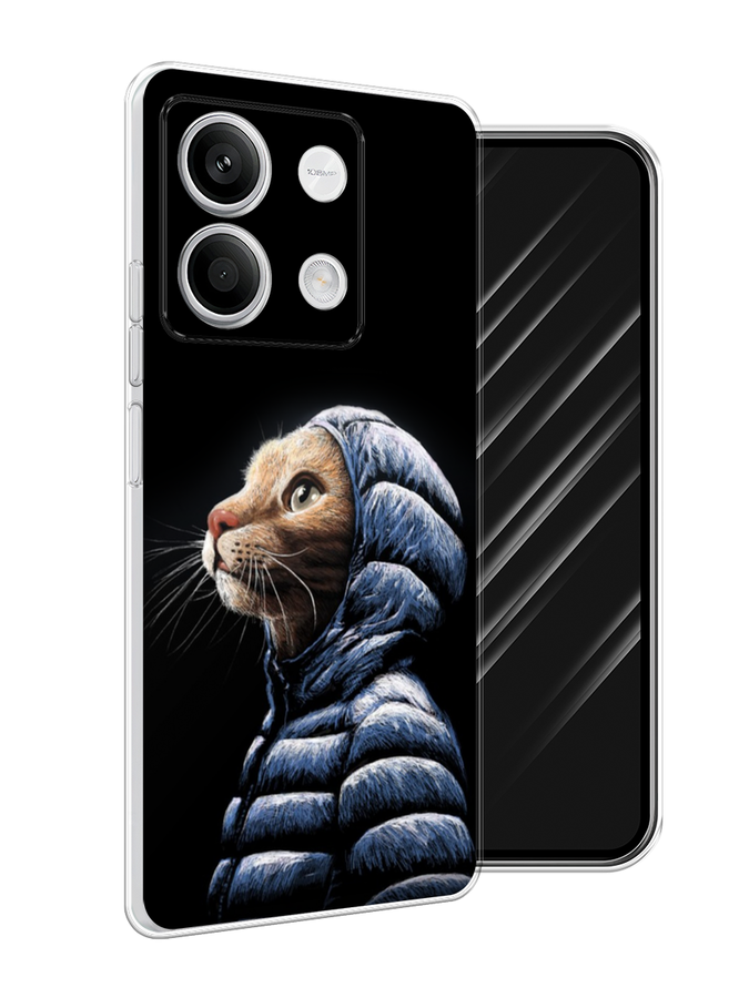 

Чехол Awog на Xiaomi Redmi Note 13 5G "Кот в капюшоне", Черный;бежевый;синий, 320050-1