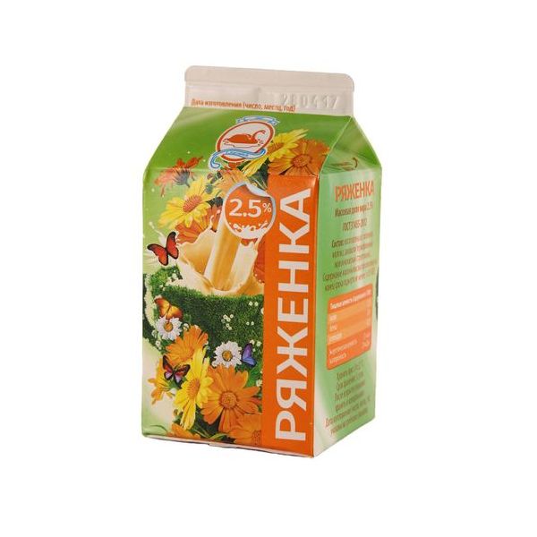 

Ряженка 2,5% БЗМЖ 500 мл