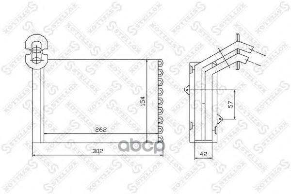 

10-35075-Sx_Радиатор Печки Vw Sharan, Ford Galaxy, Seat Alhambra All 95>