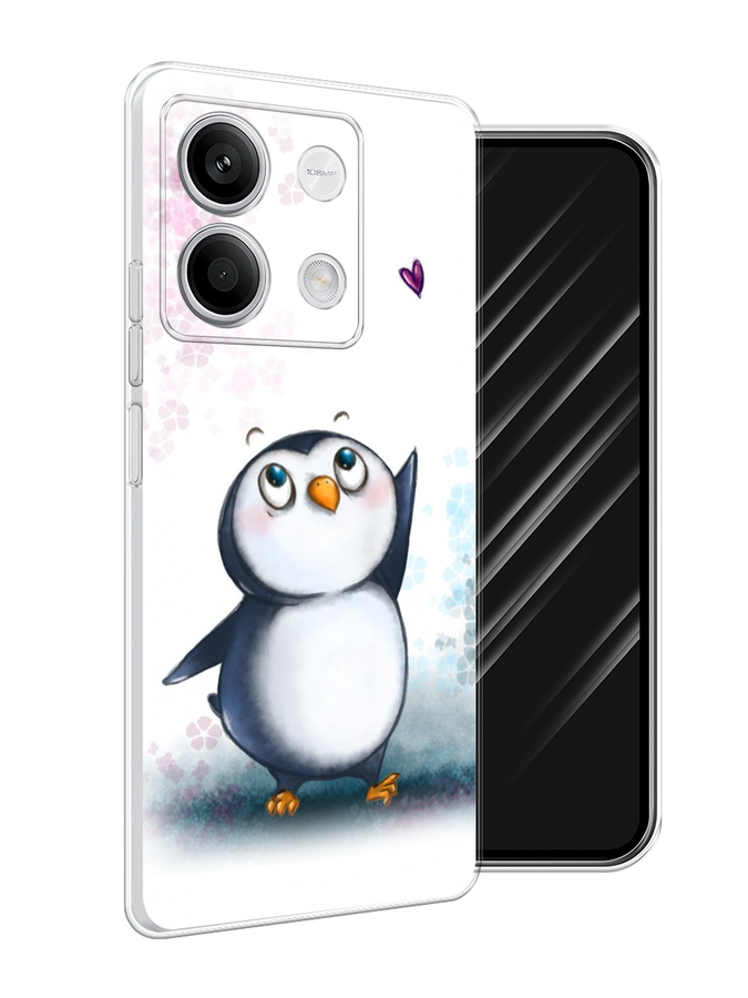 

Чехол Awog на Xiaomi Redmi Note 13 5G "Пингвин и сердечко", Белый, 320050-1