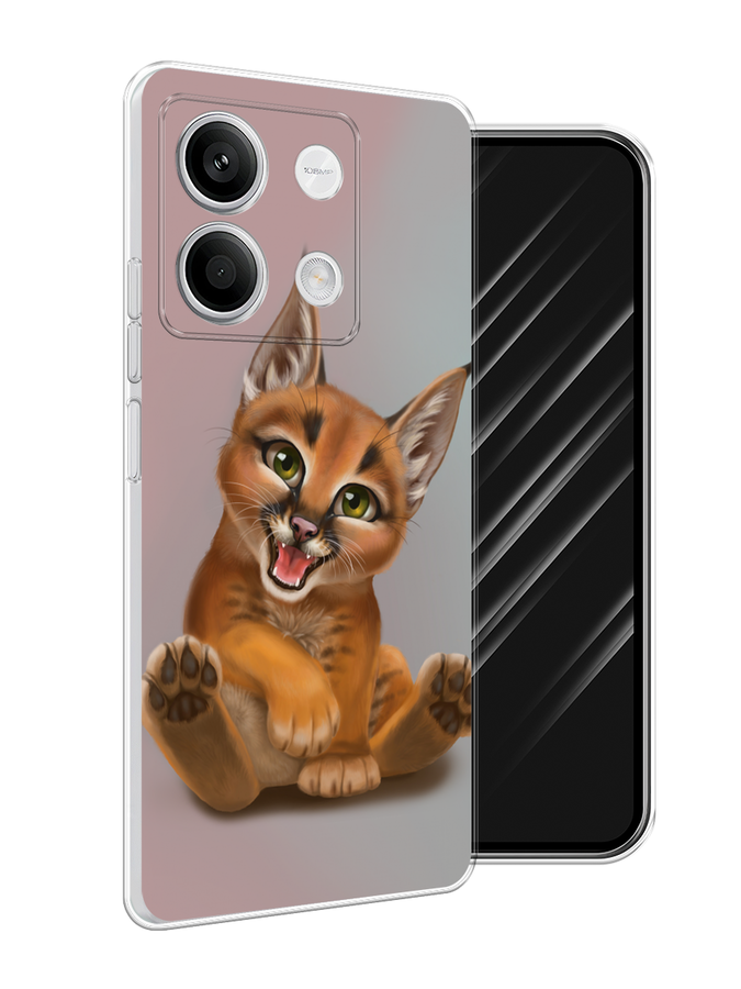 

Чехол Awog на Xiaomi Redmi Note 13 5G "Малыш рыси", Оранжевый;серый, 320050-1