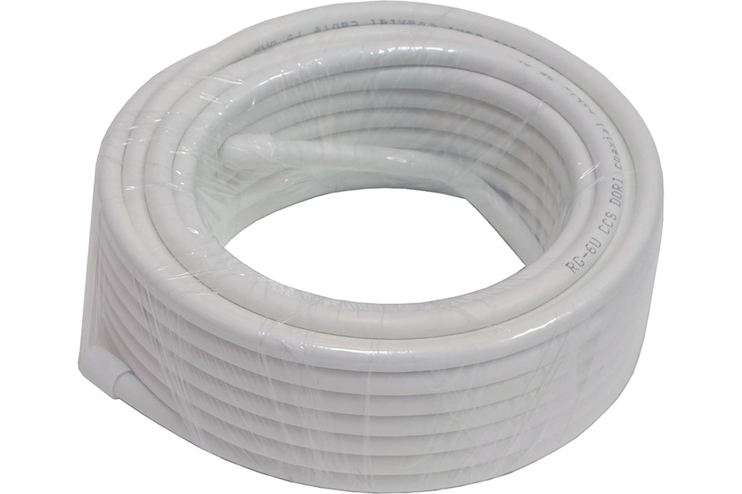 Коаксиальный кабель DORI RG-6 U White CCA 10м, шт 1126-3