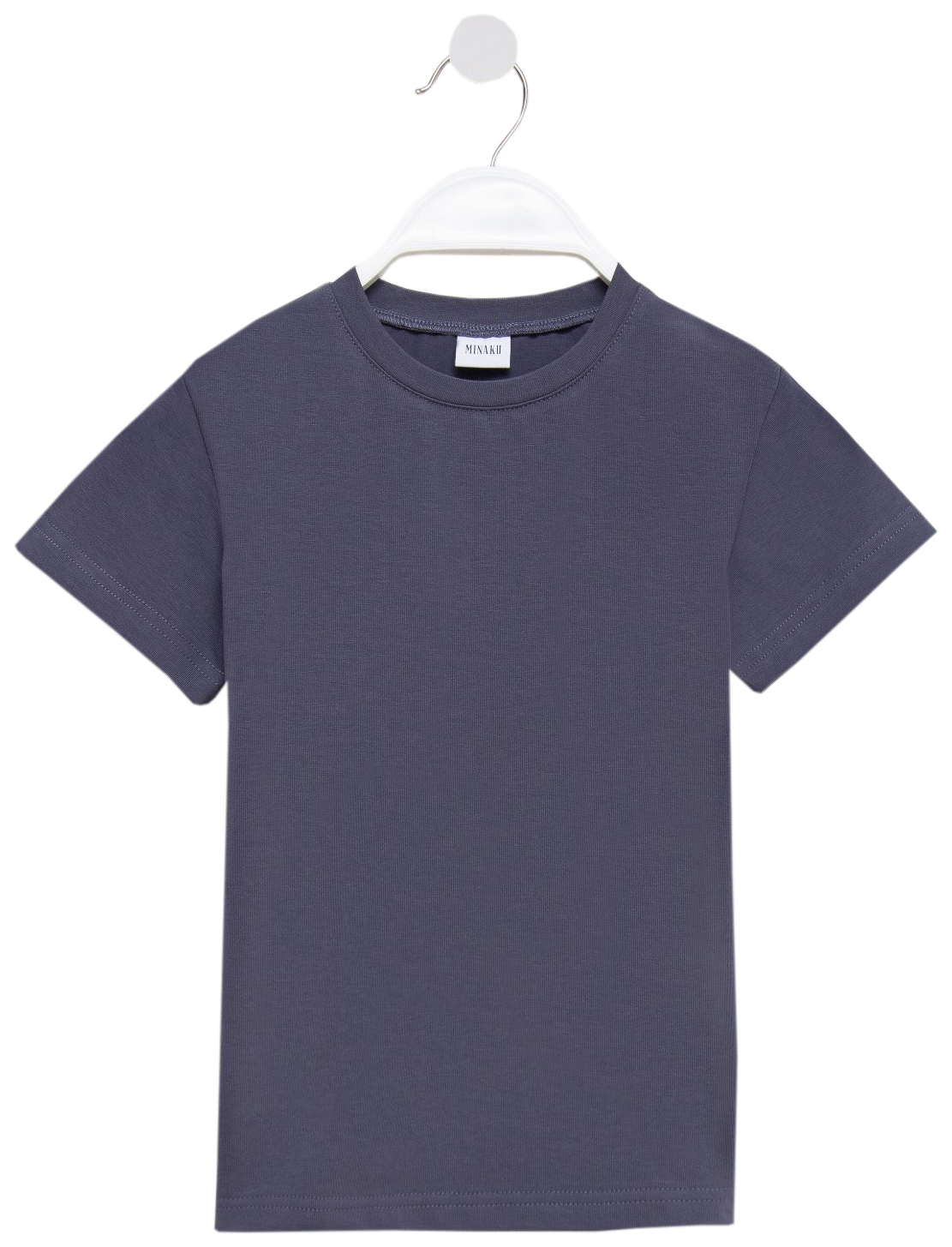 

Футболка детская Basic line цвет графитовый, рост 104, Серый, MINAKU: Basic Line KIDS
