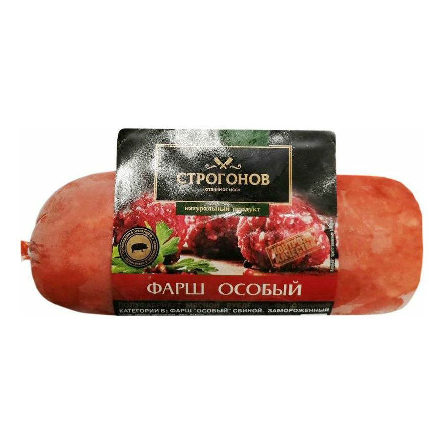 

Фарш свиной Строгонов Особый замороженный 500 г