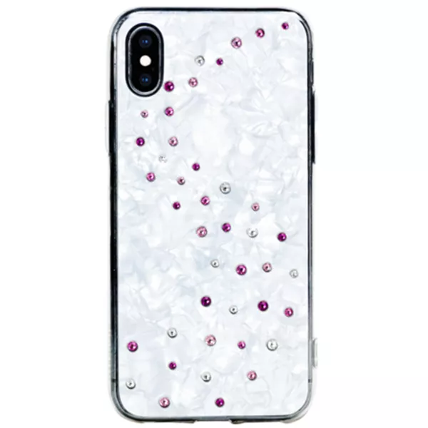 фото Чехол bling my thing milky way case для iphone xs max белый (rose sparkles)