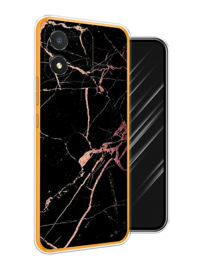 

Чехол Awog на Honor X5 "Мрамор розовое золото", Черный;розовый, 6120950-3